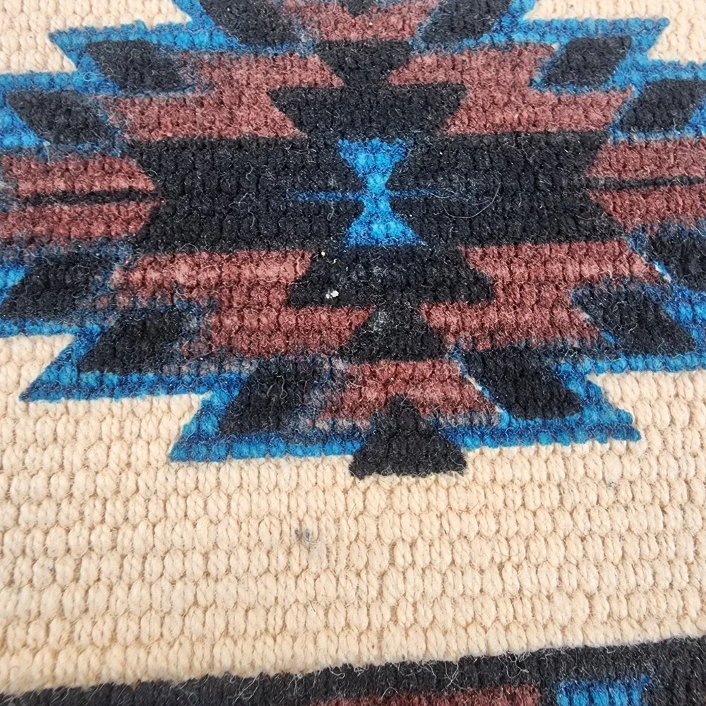 Lot 8 Southwestern Woven Cotton Drink Coasters El Paso Saddle Blanket Co pottery